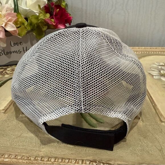 Falcon Custom Choppers Adjustable Mesh Trucker Cap Hat Skull Black Unisex NWOT - Picture 8 of 13